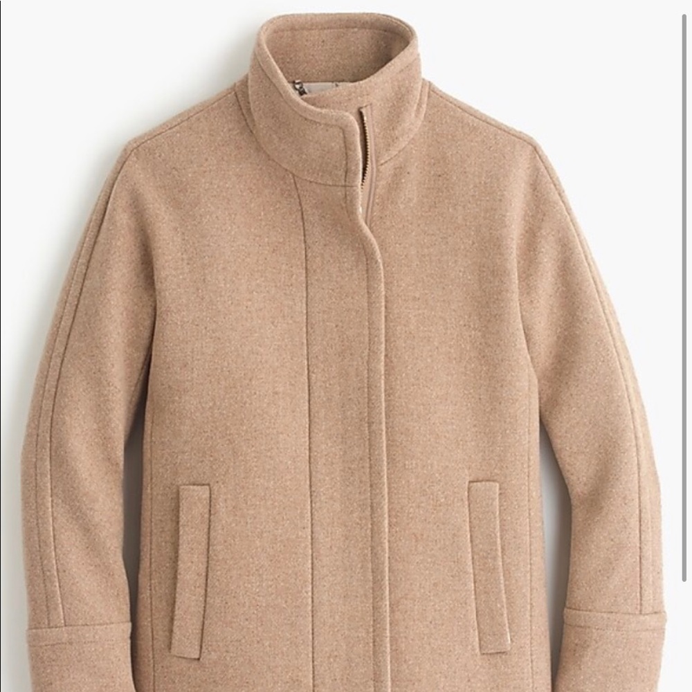 J. Crew Cocoon Coat in Stadium-Cloth Wool Size 2P